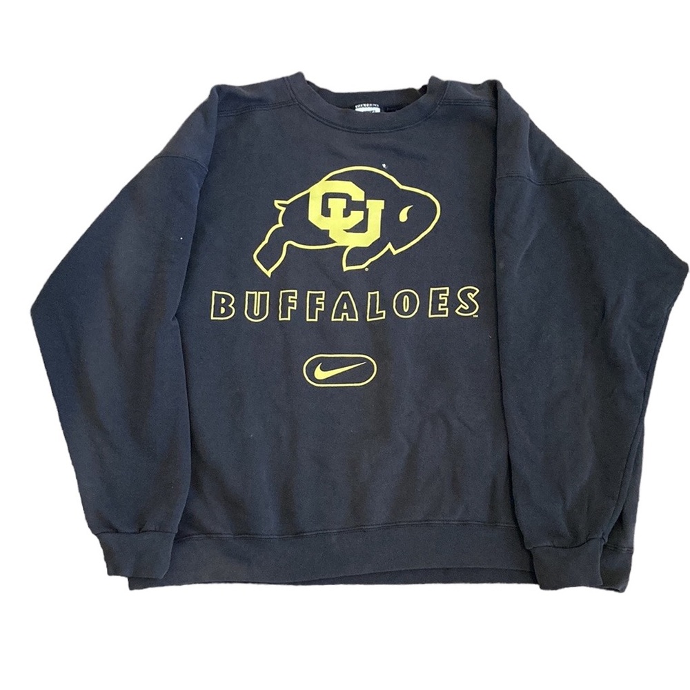 Vintage 90s Colorado Buffalos Black Gold Sweatshirt XL